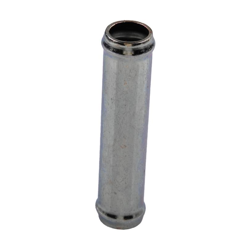 2 st Rakt Värmarslang Koppling Adapter för Kylarslang Hållbar Passar för Innerdiameter på 16 mm Silver Förzinkat Järn