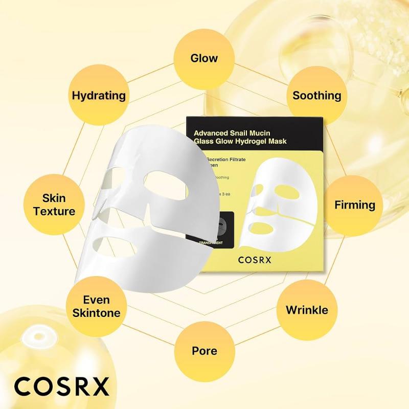 COSRX Advanced Snail Mucin Glass Glow Hydrogel Mask 34g x 3pcs