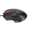 Gaming-Maus Kabelgebunden 8 Tasten RGB-Lichteffekt 6 Einstellbare DPI Gebogen Ergonomisch Shortcut Multifunktionstaste Computermaus Schwarz