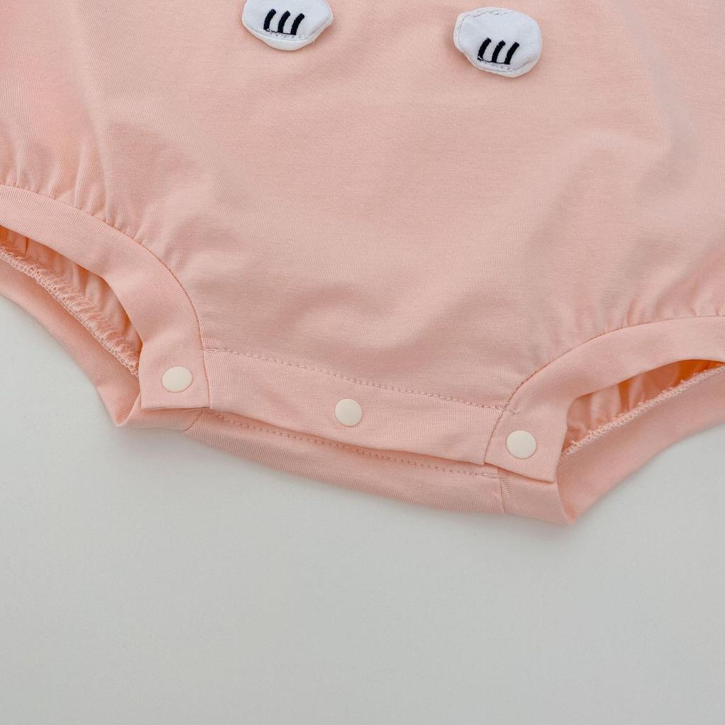 Girls' Korean Style Cartoon Summer Romper Bodysuit