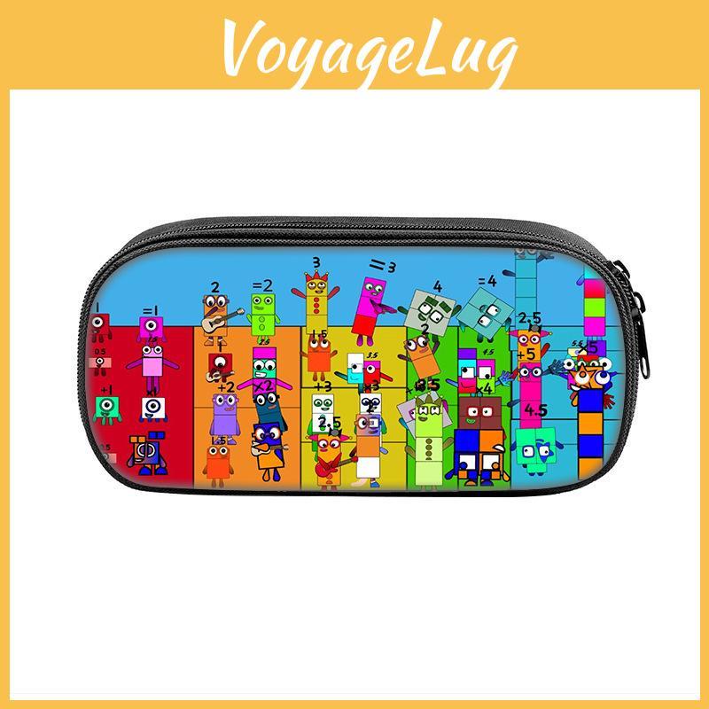 Numberblocks Patterned Stationery Storage With Nylon Material And Ample Space For Pencils And Pens