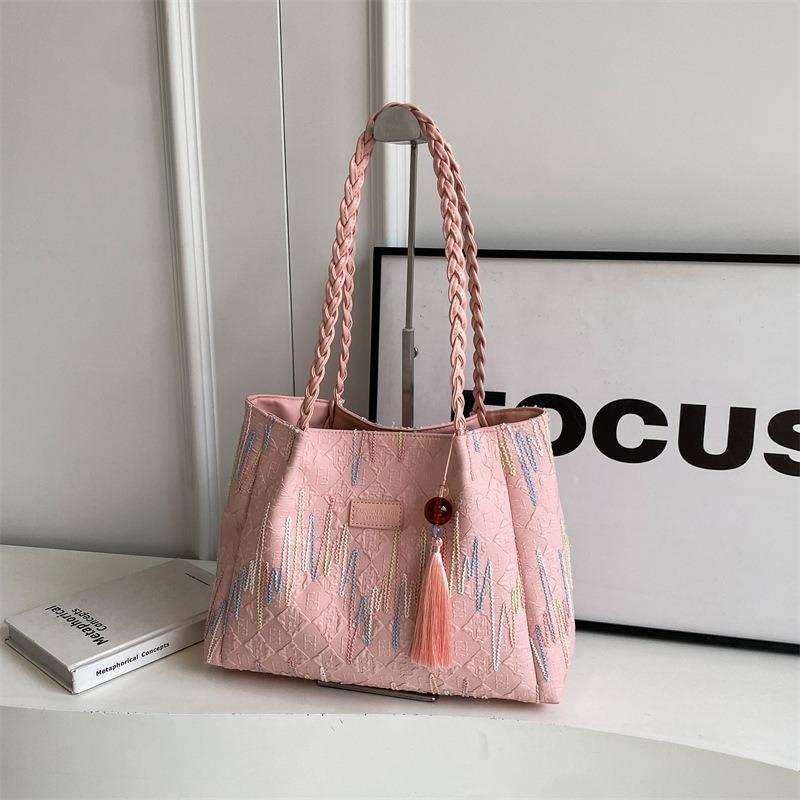 Niche Simple Shoulder Bag Women's New Casual Tote Bag Large-capacity Commuting Class Bag Underarm Bag
