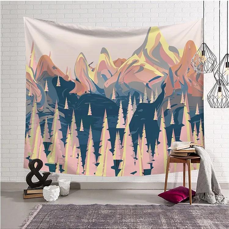 Мультфильм Лесной Пейзаж Узор Гобелен Украшения Дома Настенный Гобелен Спальня Гостиная — фото 17