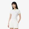 Dames Slim Fit Jersey T-shirt met Dubbele Pijp TF0347-55GFWI
