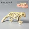 Montessori Wild Animals Model Toy Set - Lion Elephant Antelope Action Figures Miniature Zoo Figurines Educational Kids Gift