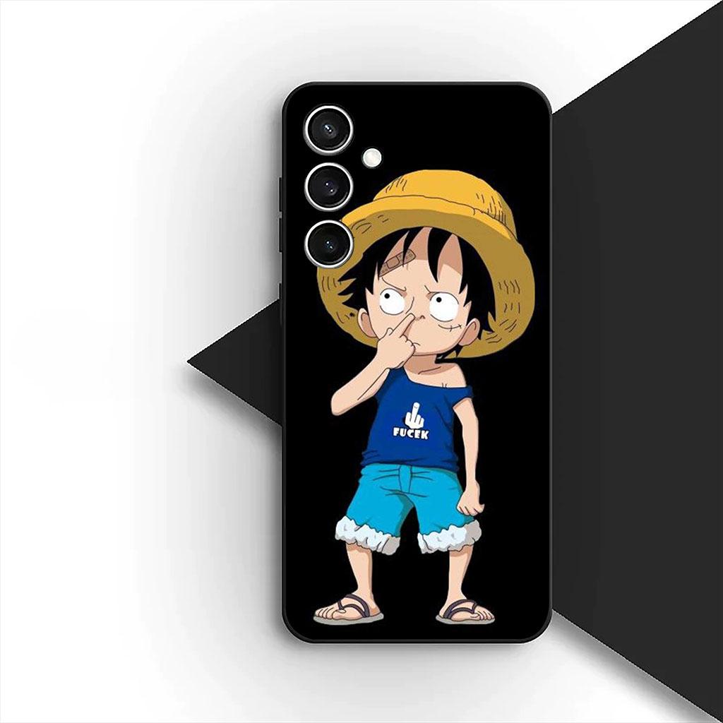Jinbe Kaidous One Luffy Pieces Cover in Silicone per Telefono per Apple iPhone 17 Air 12 13 Pro Max Mini ProMax 7 + 8 Plus Custodia Morbida