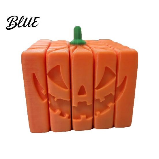 Small Desktop Decoration 3D Printed Pumpkin Fidget Toy Spooky Halloween Anxiety Decorative Figurine Relief Sensory Toy for Stress Relief Party