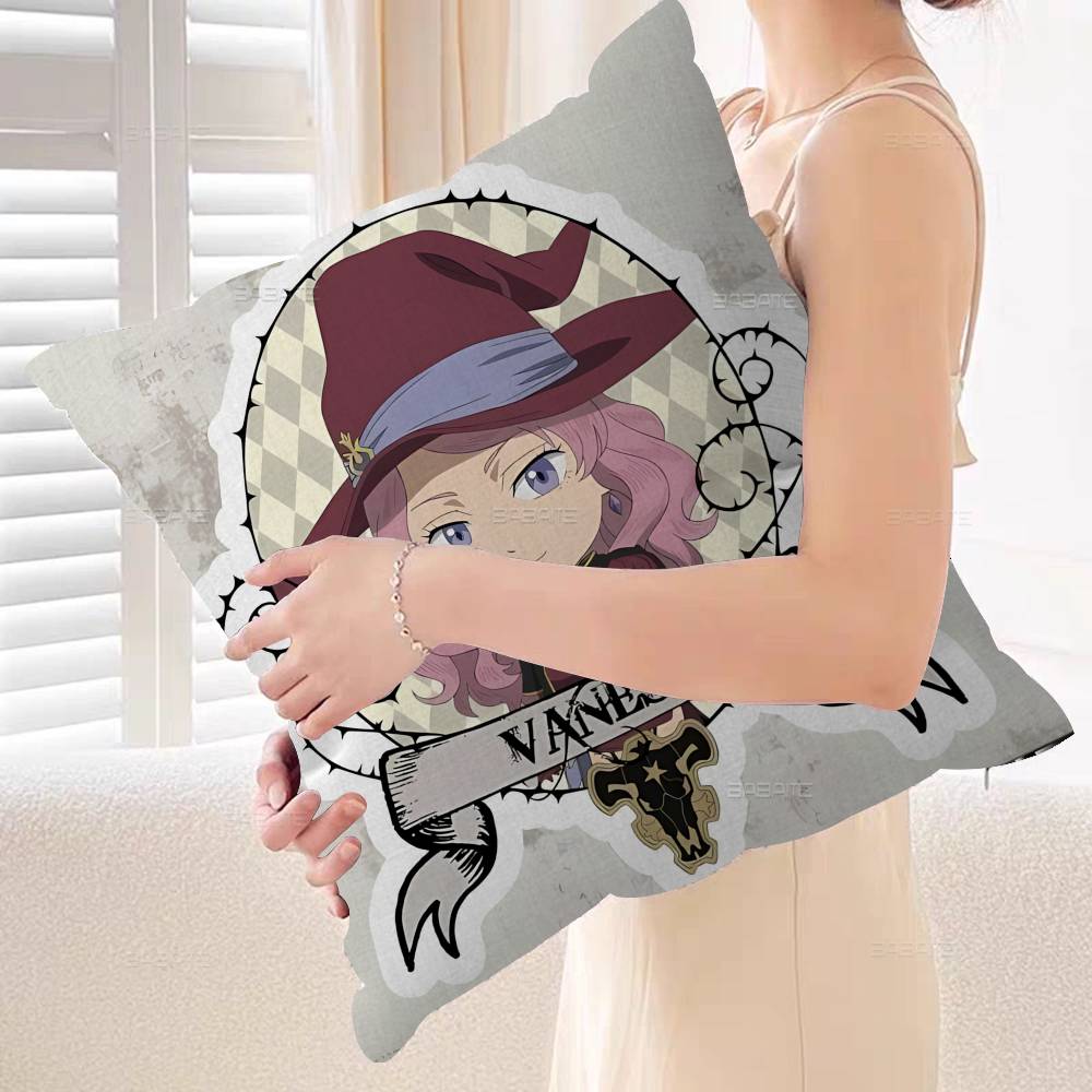 Black Clover Asta Anime Cushion Cover Pillow Cover Decor Pillowcase Printed Cushion Case for Couch