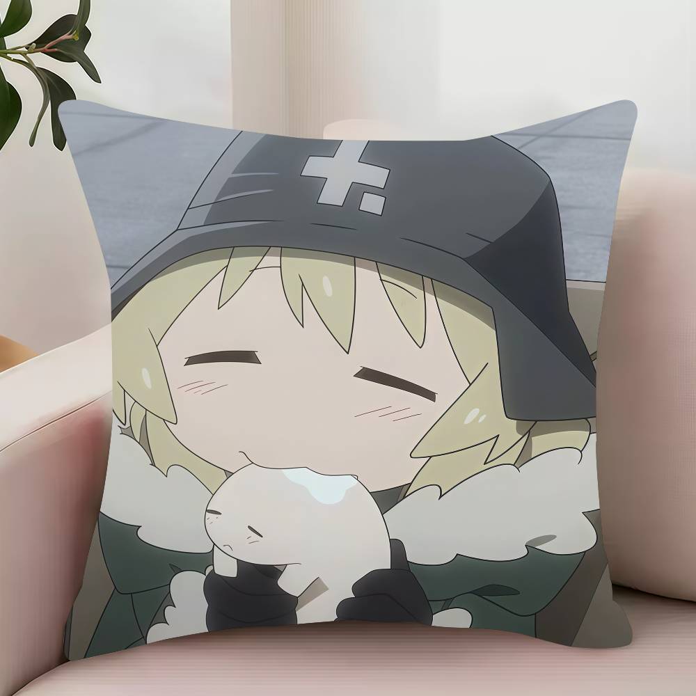 Bilibili Anime G-Girls Ostatnia Podróż Poszewka na Poduszkę Dekoracja Pokrowce Ochronne Wygodna miękka na Kanapę Salon Domowe Biuro