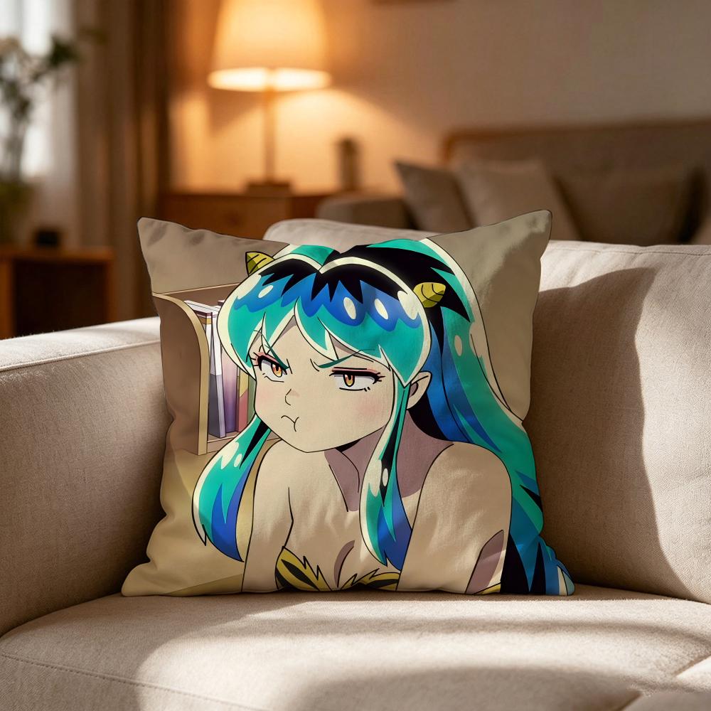 Urusei Y-Yatsura ANIMATION FILM Pillow Case Cushion Cover Soft Washable Pillow Case Multi-Scene For Couch Bed Travel Office Use