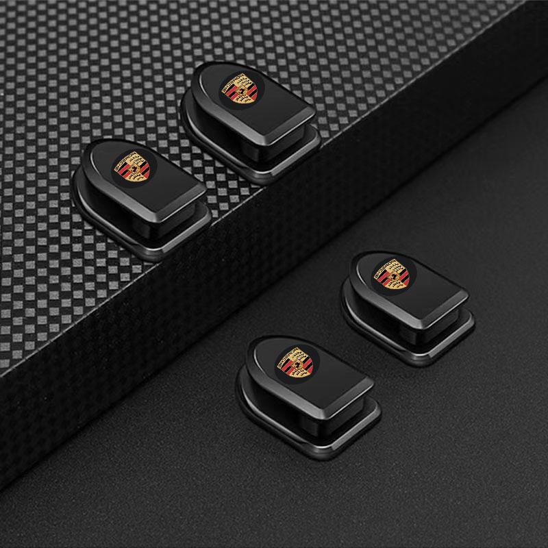 Mini háčiky na auto Čierne samolepiace neviditeľné háčiky Držiak na uloženie do interiéru Pre Porsche Boxster Cayenne Panamera Macan Cayman 911 918 996 917 991