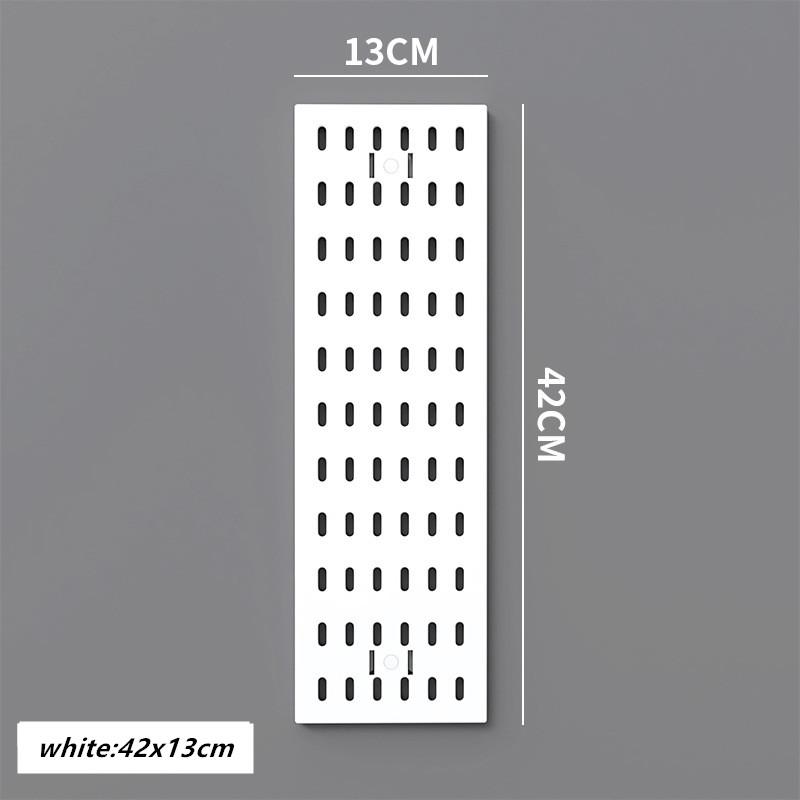 Punch-free Hole Board Vertical Desktop Wall Hanging Office Desk Storage Shelf Reading Room Desktop Kitchen Bathroom Storage Rack