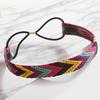 Ethnisch Stil Boho Damen Elastisch Geflochtene Stirnbänder Kopfschmuck Haarband Zubehör
