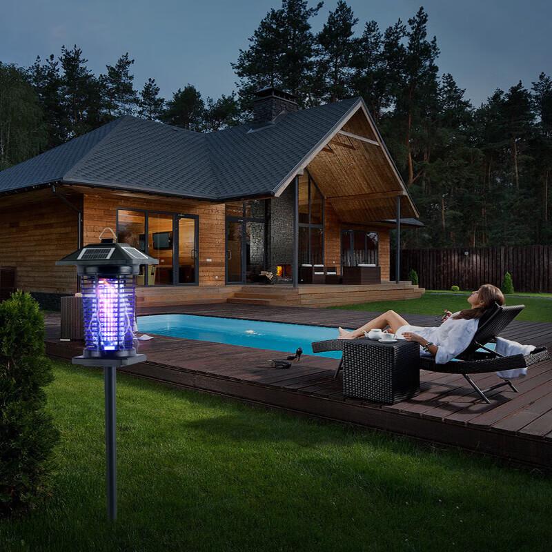 Saimida Solar Powered Waterproof Mosquito Killer Lamp