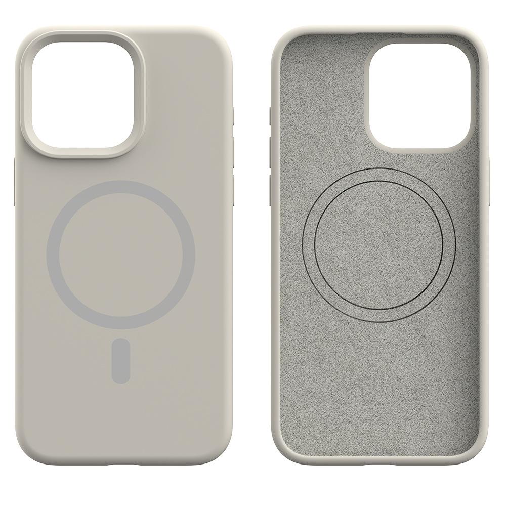 Applicable iPhone16 liquid silicone magsaf mobile phone case Apple 14 skin feeling 15PM protective case wholesale