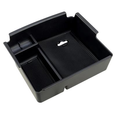 Black Car Front Center Console Armrest Storage Glove Box Organizer Tray ABS Fit for SsangYong Musso 2019 2020 2021 2022 2023