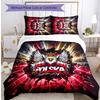 Set Biancheria da Letto Stampata Calcio Polonia 3 Pezzi Set Copriletto Traspirante Accogliente come Regalo per Inaugurazione Casa o Festa