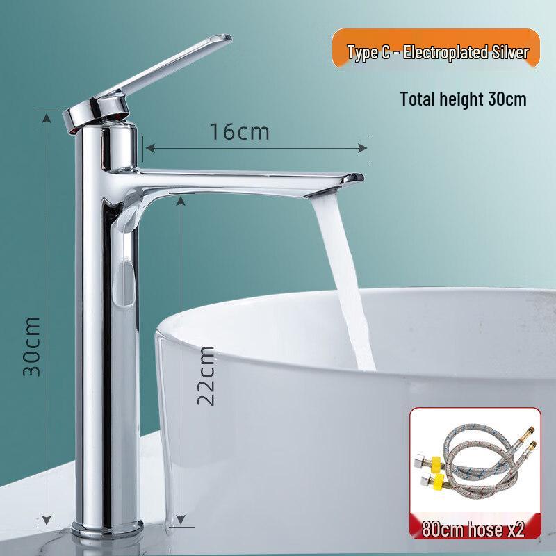 TLXT Tall Countertop Basin Mixer Faucet