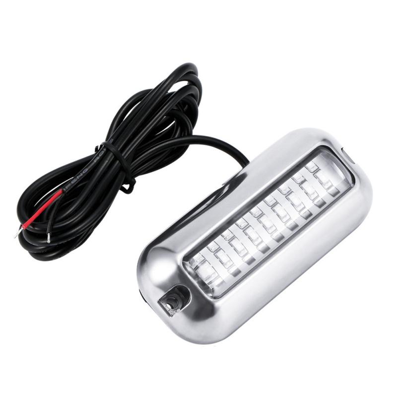 1 Pereche Lumini LED Impermeabile 27LED Pentru Yachting Marin Rvs Lampă Subacvatică din Oțel Inoxidabil