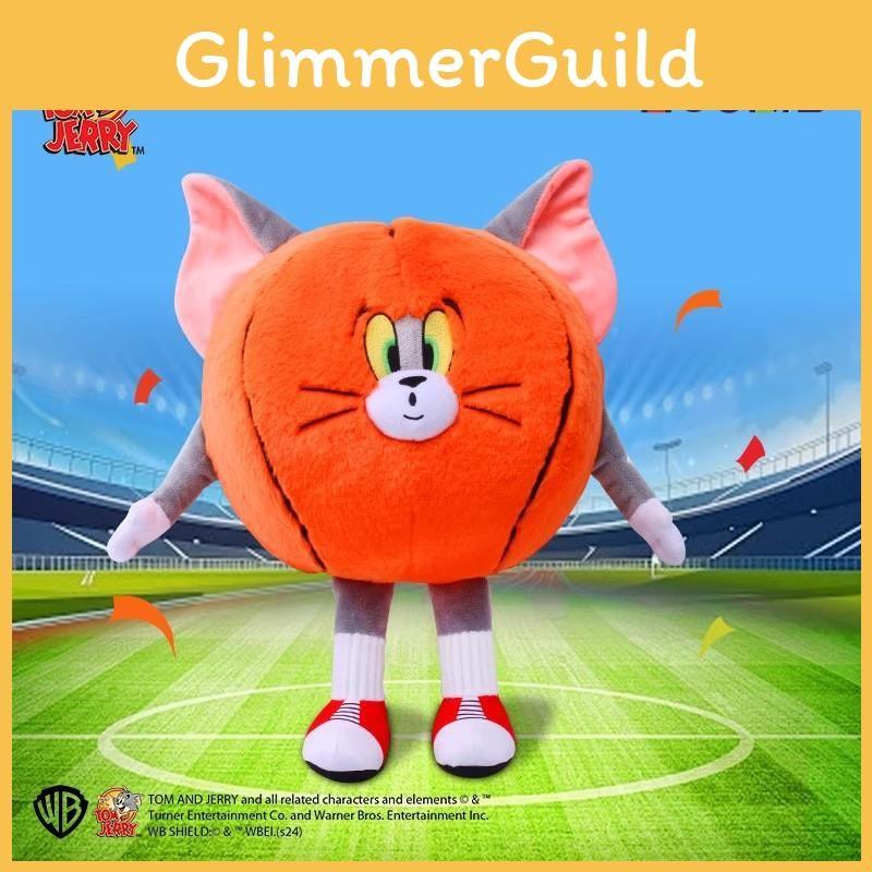 Tom Jerry Football Basketball Tennis Design Plush Rebound Ball Keychain Pendant