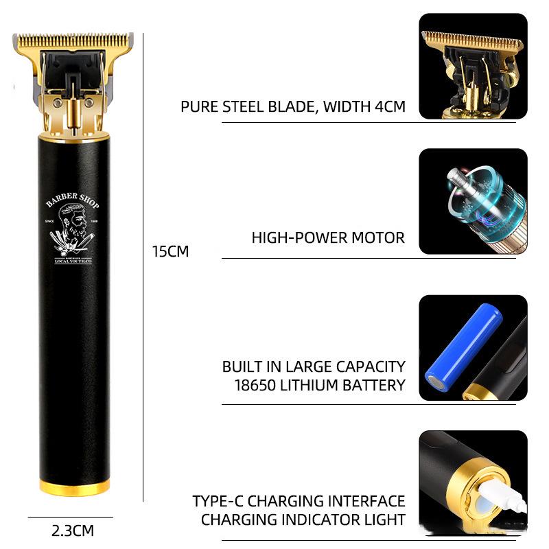 Cross-Border T9 Electric Hair Clipper for Bald and Carving Styles