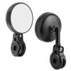 CNC Aluminum Handlebar Rearview Mirrors Anti Glare Blue Glass for Motorcycle Modification