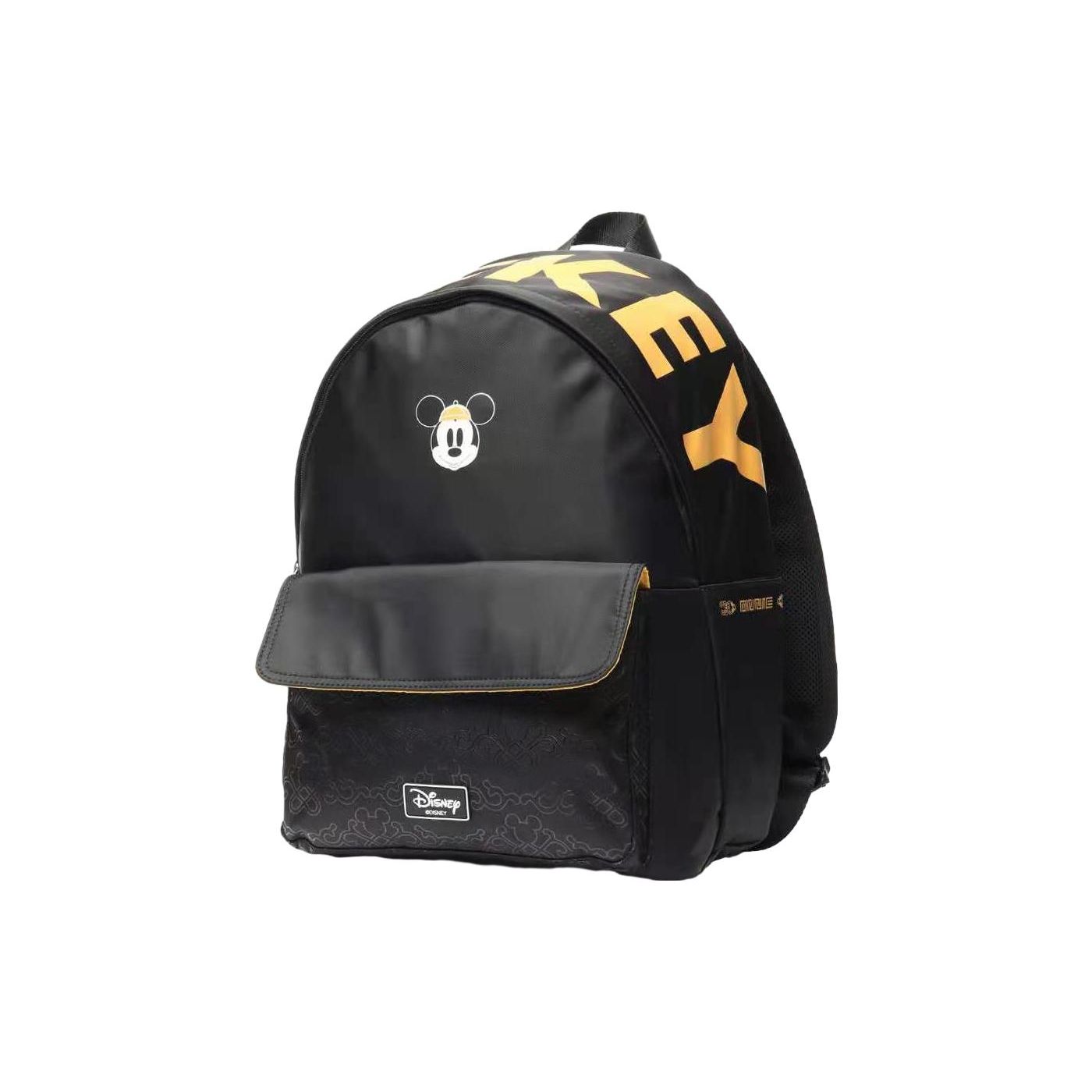 Li Ning X Disney Collaboration Sports Lifestyle Series Fashion Trend Fabric Backpack Unisex backpack Black ABSQ474-1 Black