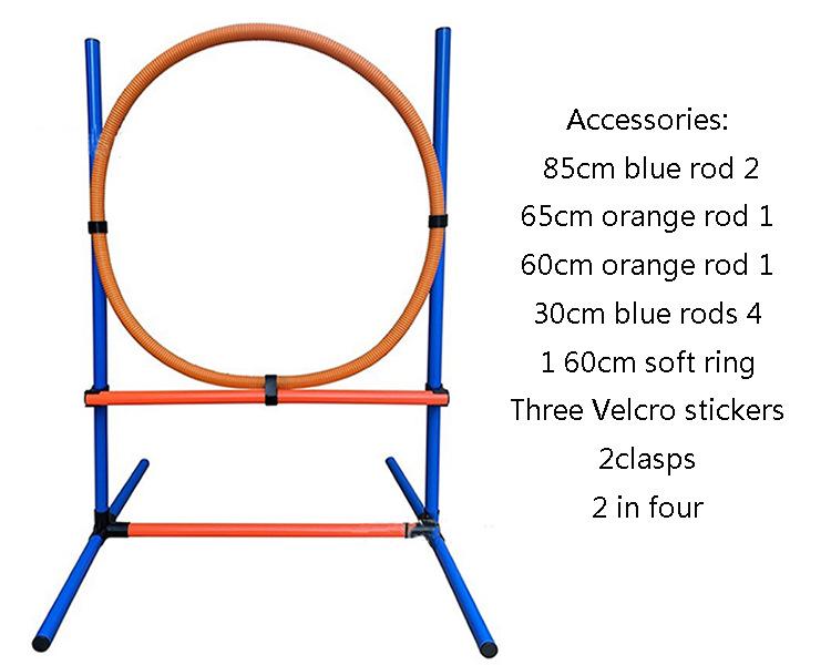 Dog Agility Training Set: Jump Ring, Hurdles, Tunnel & Climbing Accessories