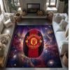 Tappeto in Flanella Stampato Manchester United Antiscivolo Morbido Poliestere Tappeto per Pavimento Tappetino Decorativo per Interni per Camera da Letto Soggiorno Divano