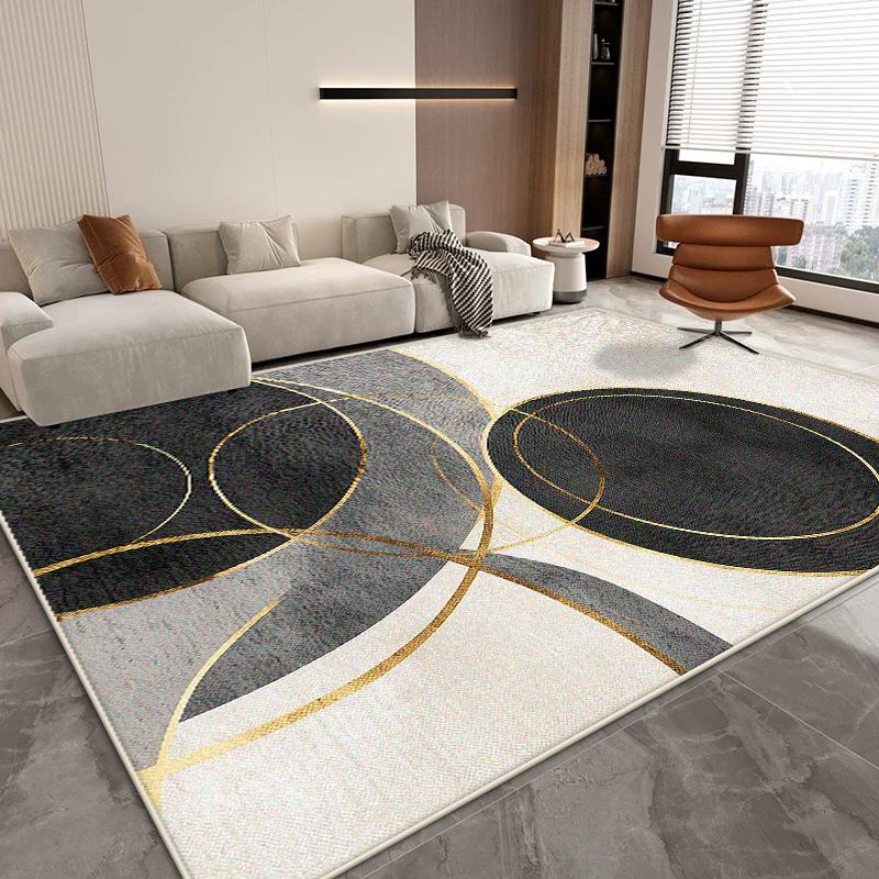 Nordic Abstract Living Room Carpet Modern Decoration Home Easy Clean Washable Rug Large Size Bedroom Sofa Non-slip Floor Mats