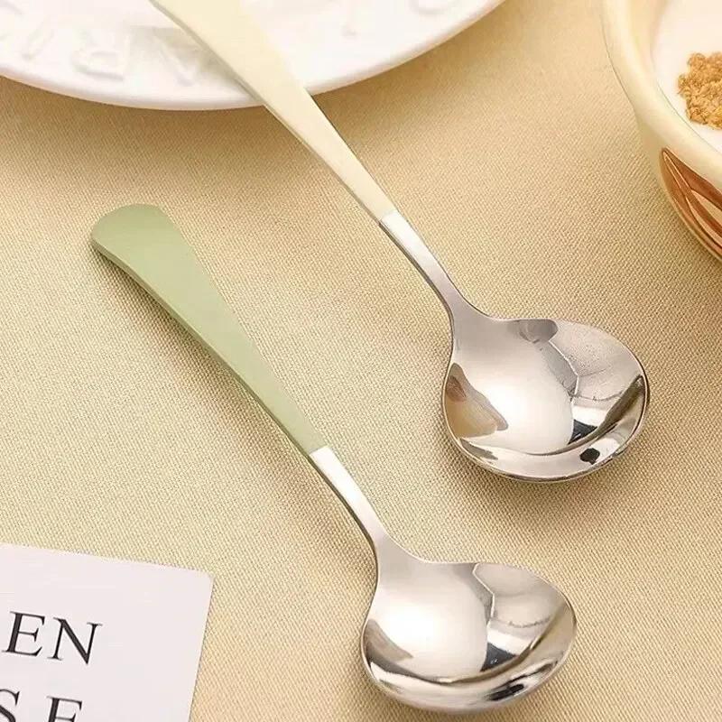 Soup Spoon 304 Stainless Steel Material Anti-corrosion And Rust Resistance Smooth And Easy To Clean