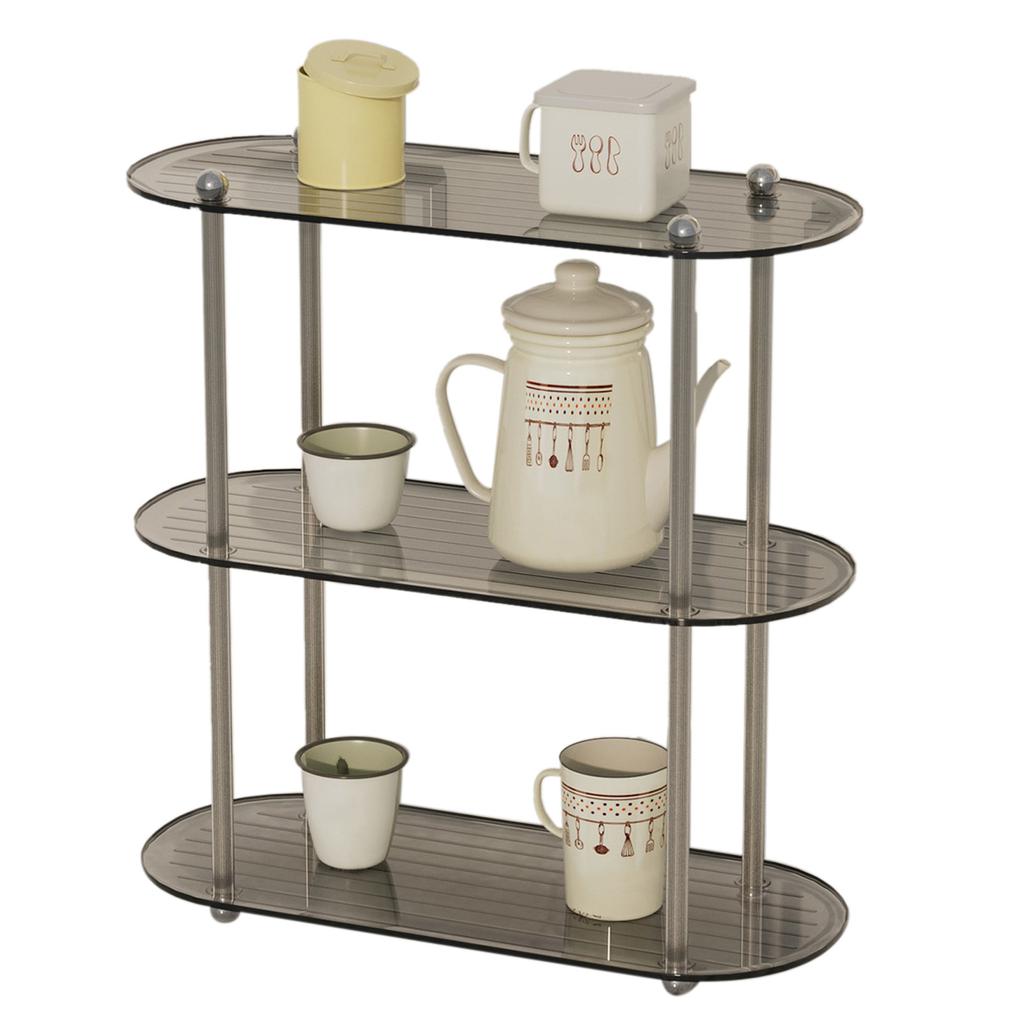 Decorative Display Table Shelf Simple 3 Layers Detachable Desktop Organization Rack for Bedroom