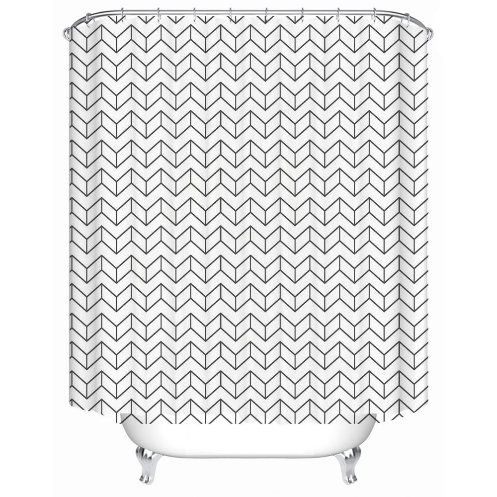 

JINRUN утолщенная водонепроницаемая занавеска для ванной комнаты, устойчивая к плесени, занавеска для душа, занавеска для душевой перегородки, занавеска для душа, занавеска для ванной комнаты, бесплатная перфорация 90*180CM