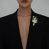 Mode Europees En Amerikaans Overdreven Atmosferisch Strass Boeket Corsage Persoonlijkheid Trendy Broche Dames