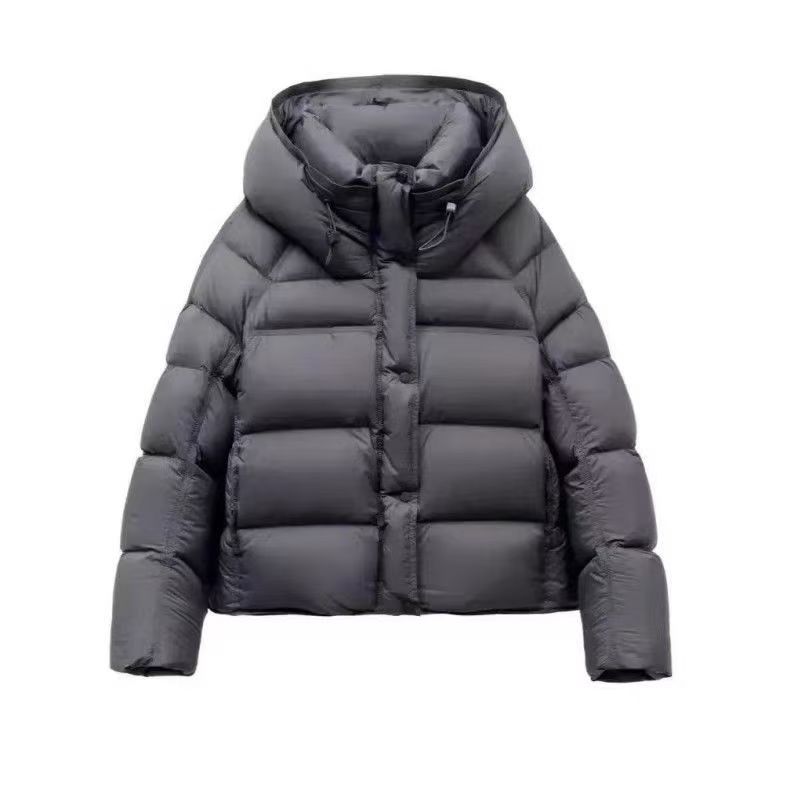 Winter Puff Down Cotton Padded Jacket Women's Short Hooded Loose Bread Jacket Thickened Warm Jacket