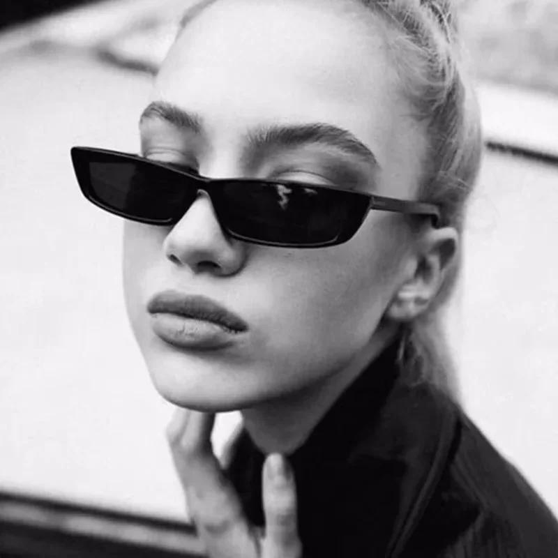 New Small Rectangle Sunglasses Women Cool Brand Designer Colorful Sun Glasses Female Small Frame Outdoor Eyewear