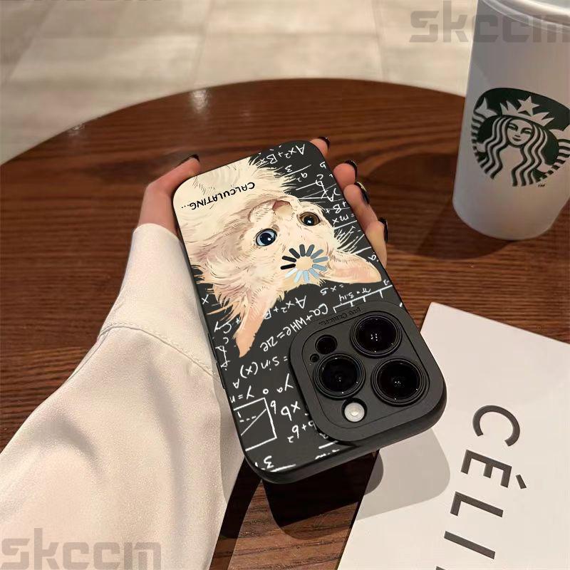 Art Formula Cat Graffiti Phone Case For Samsung Galaxy S26 S25 S24 S23 S22 S21 S20 Ultra Plus A15 A35 A54 A55 Shockproof Cover