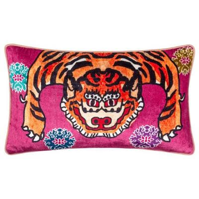 Year Of The Tiger Velvet Cushion Cover