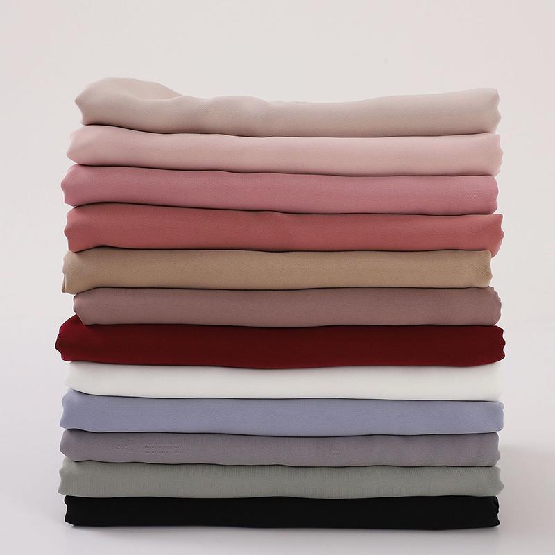 Muslim Spring Modal Chiffon Shawls Scarf for Women Plain Soft Jersey Hijab Scarves Big Size Headscarf Islamic Turban Headband