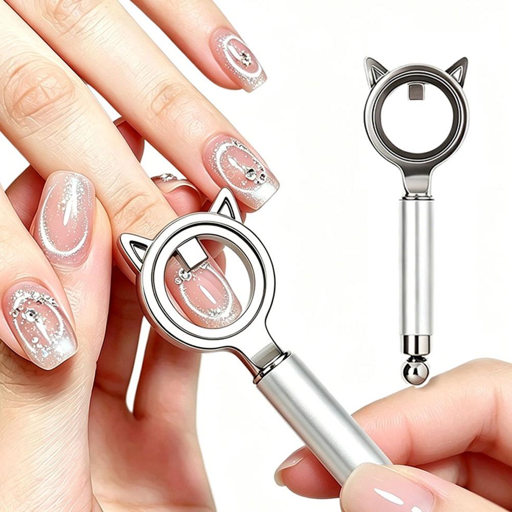 Cat Eye Nail Art Artifact Powerful Circular Magnet Absorbing Black Hole Cat Eye Assistive Nail Art Tool