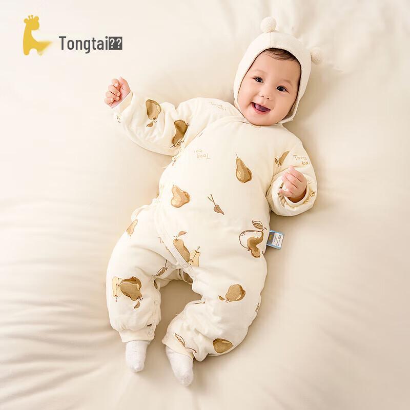 Мягкий хлопковый комбинезон Tongtai Baby 52 коричневый
