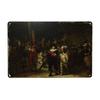 Oil Painting Style Retro Characters Landscapes Metal Tin Sign Wall Poster