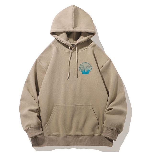 Unisex American Graffiti Print Hooded Sweatshirt