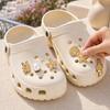 Set da 6 Pezzi Charms per Scarpe Color Oro, Charms Estivi Gelato, Charms per Scarpe Stella Marina Conchiglia per Zoccoli Donna Ragazze Decorazione Calzature da Spiaggia