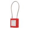 Lockout Tagout Cable Locks 85mm Shackle Steel   Padlock with 2 Key for Equipment Maintenance
