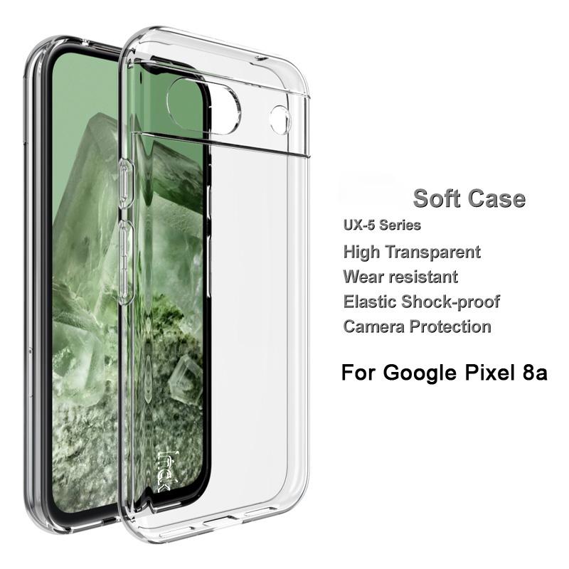 

IMAK UX-5 Series For Google Pixel 8a Case Anti-Scratch TPU Phone Cover Transparent