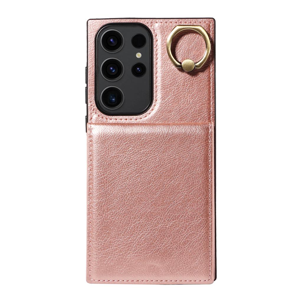 Ring Bracket Vertical Opening Wallet Card Slot Phone Case for Samsung Galaxy S22,S23,S24,A05,A12,A13,A14,A15,A52,A72,A22,A32,A33,A53,A73,A23,A24...