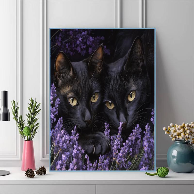 Bombay cat Pattern  3pcs 100% Round Full Drill 5D DIY Diamond Painting Embroidery Cross Stitch Rhinestone Décor