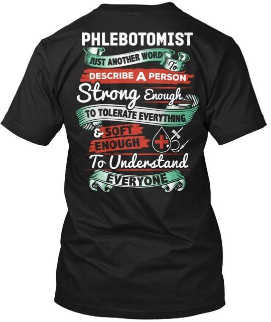 Phlebotomist T-Shirt Made in the USA Size S to 5XL 3XL