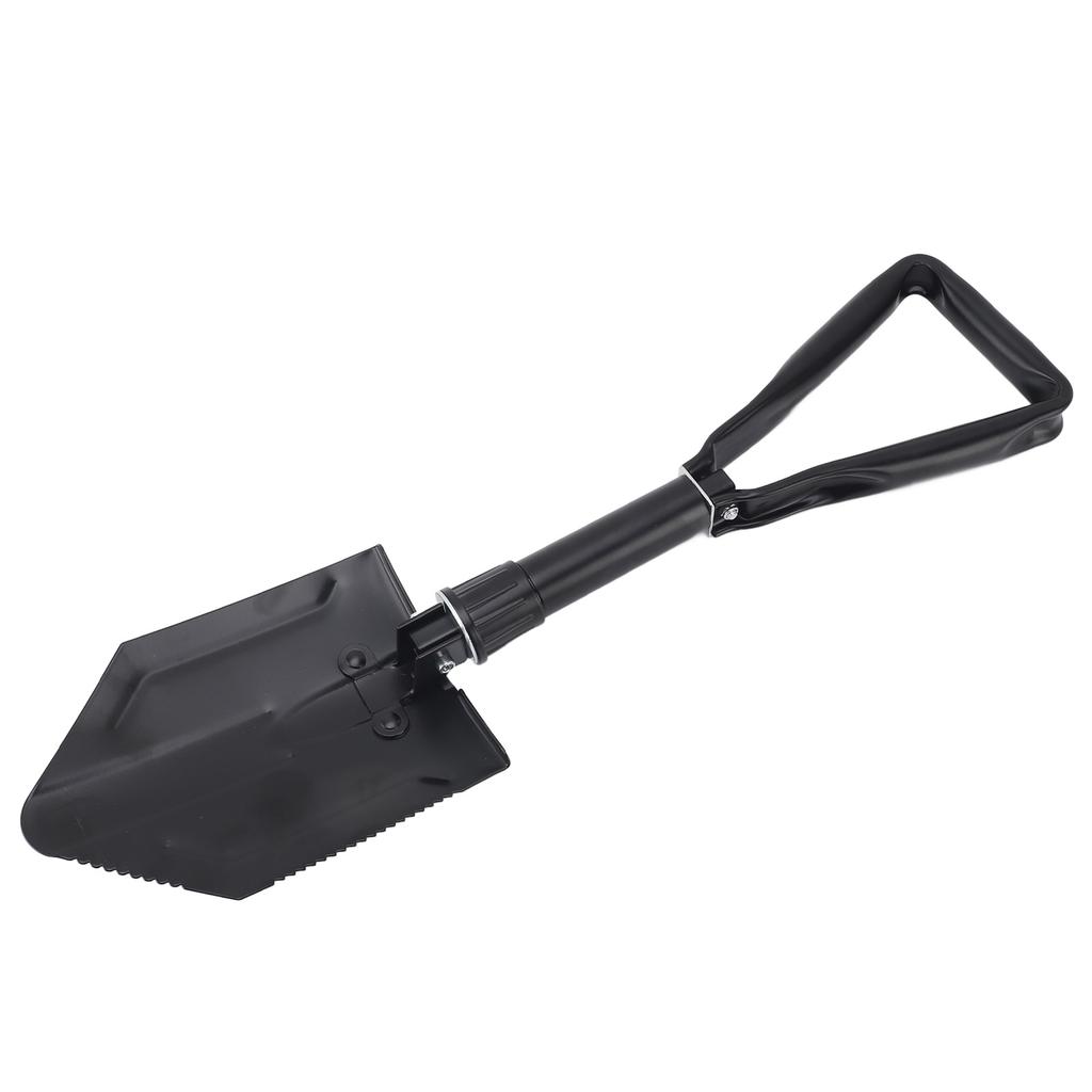 23 Inch Folding Shovel with Sawtooth High Carbon Steel Portable Shovel for Industrial Cleaning
